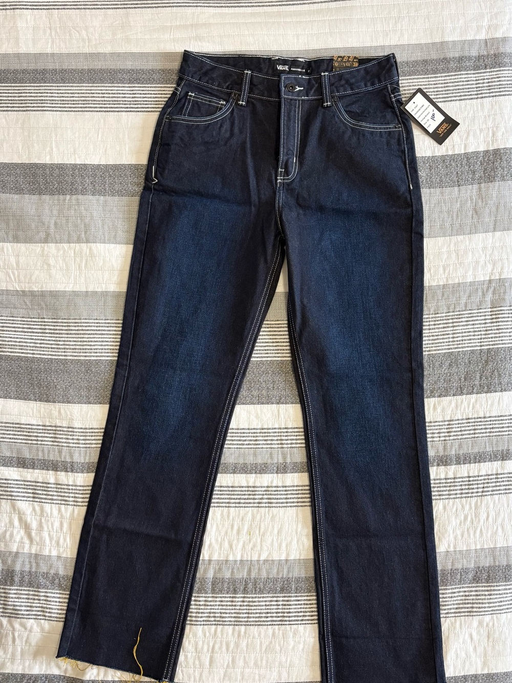 Vans Women's Navy Straight-Leg Jeans